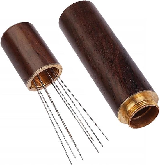 Espresso koffie roerder Espresso distributie gereedschap met magnetische zuiging aluminiumlegering handvat vervangbare naalden, 304 roestvrij staal naald 0,4 mm 8 naalden Espresso roerder voor Barista, cafés, Gift Espresso koffie roerder Espresso distributie gereedschap met magnetische zuiging aluminiumlegering handvat vervangbare naalden, 304 roestvrij staal naald 0,4 mm 8 naalden Espresso roerder voor Barista, cafés, Gift