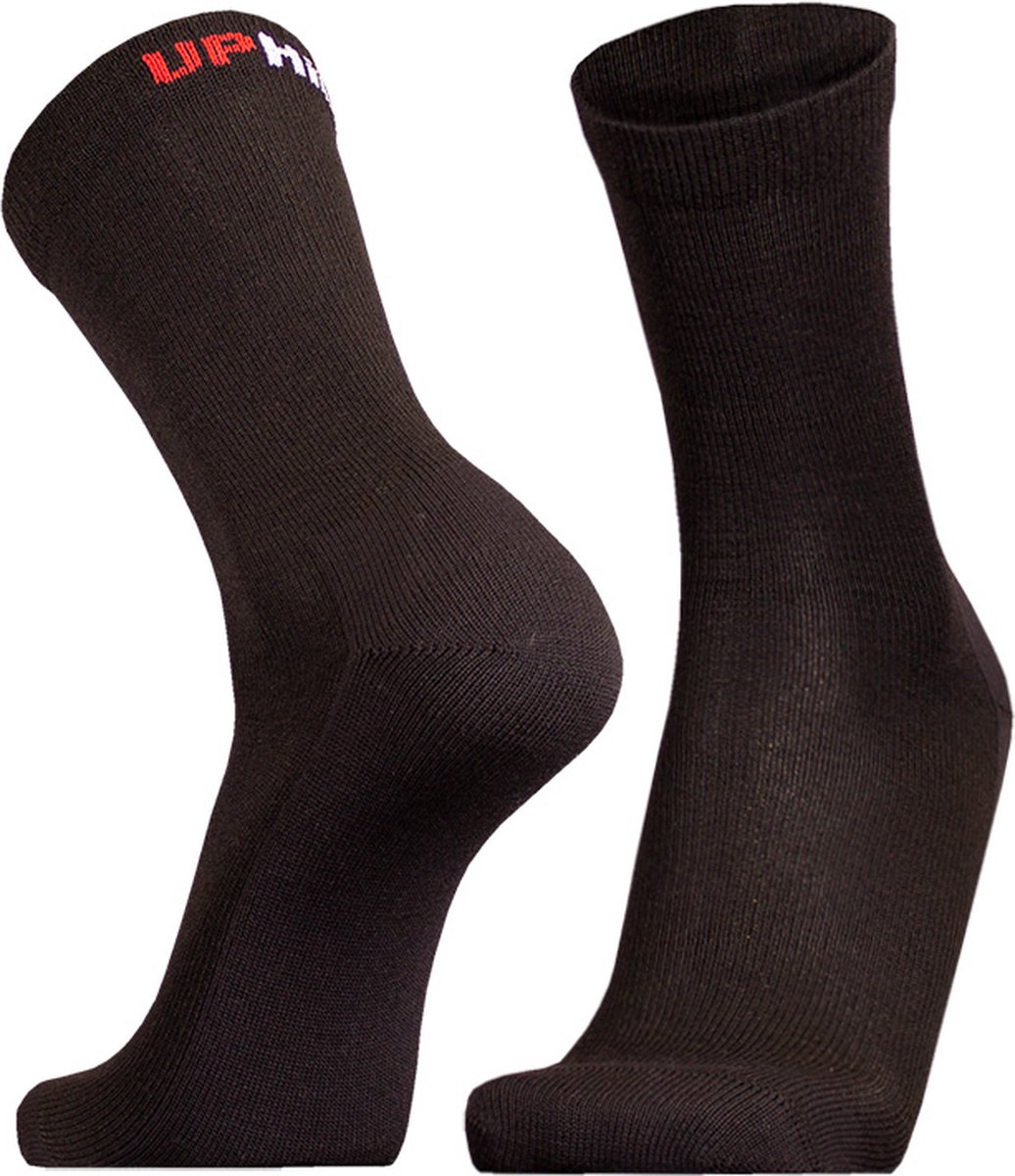 UphillSport TEIJO Wandelsokken Merino Liner Unisex Crew Zwart