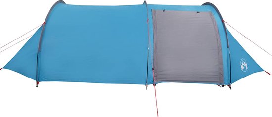 vidaXL - Tunneltent - 4-persoons - waterdicht - blauw