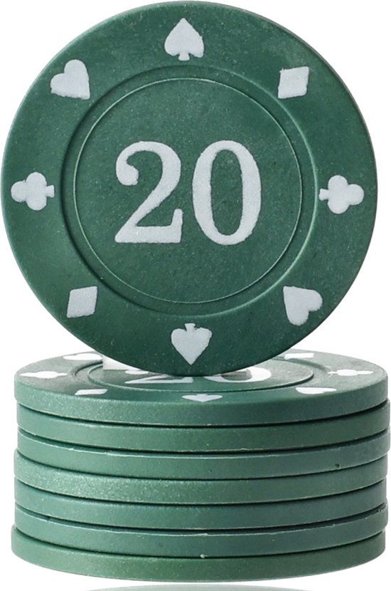 Pokerset - 48 Stuks poker chips - Poker set voor kaartspel, pokerspel en casino - pokerchips voor pokeren