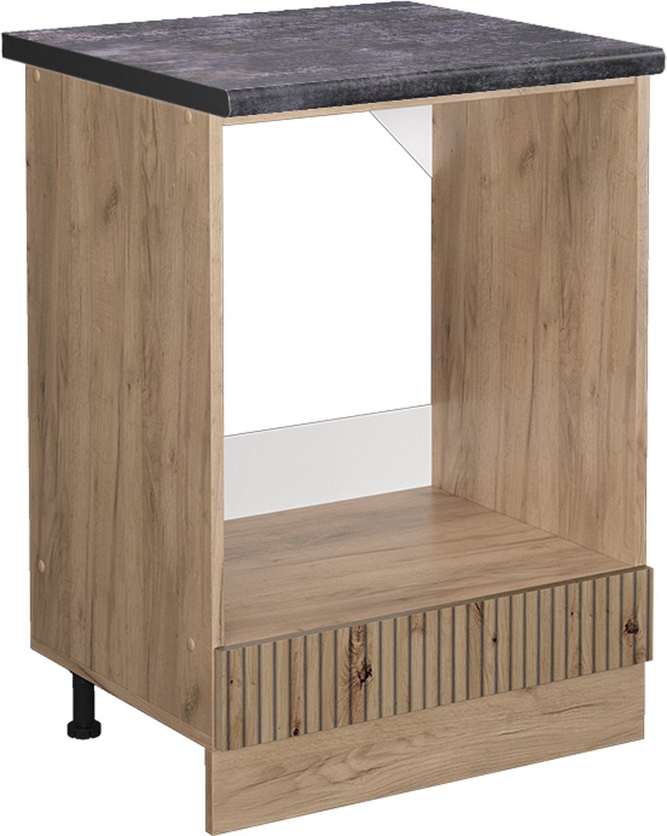 Vicco R-Line Ovenombouwkast – 60 cm, WB Antraciet Artisanaal eiken Artisanaal eiken/Goudkleurig Eiken