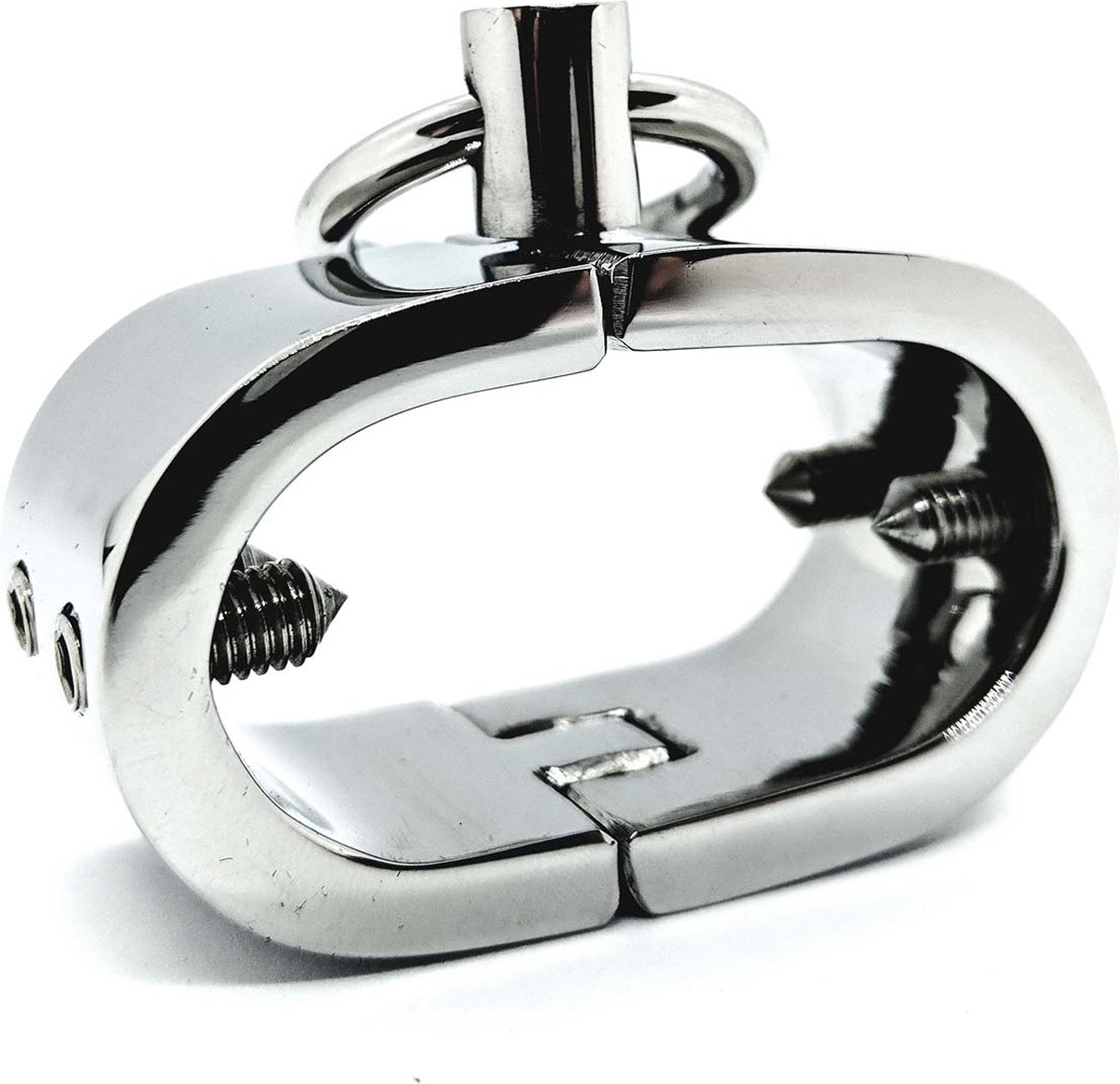 Goedkoopste Stainless Steel 670 gr testicle shackle with spikes height