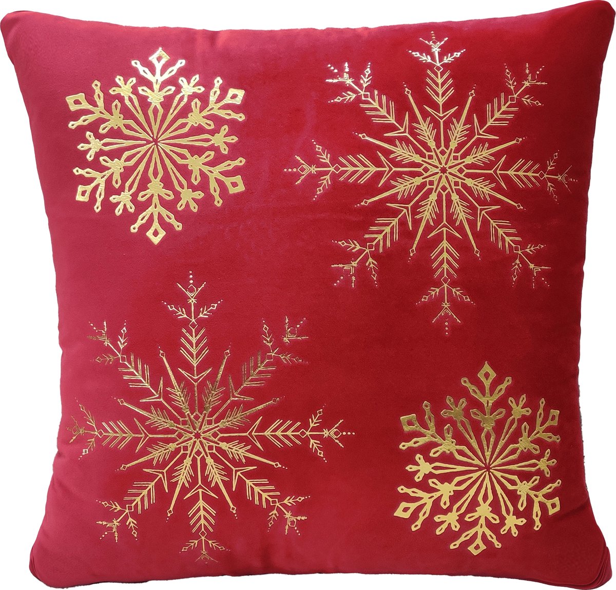 Urbane Hide Kussenhoezen 50 X 50 cm | Kussenhoes | Kussenhoesjes | Sierkussen | velvet | met rits | Rood