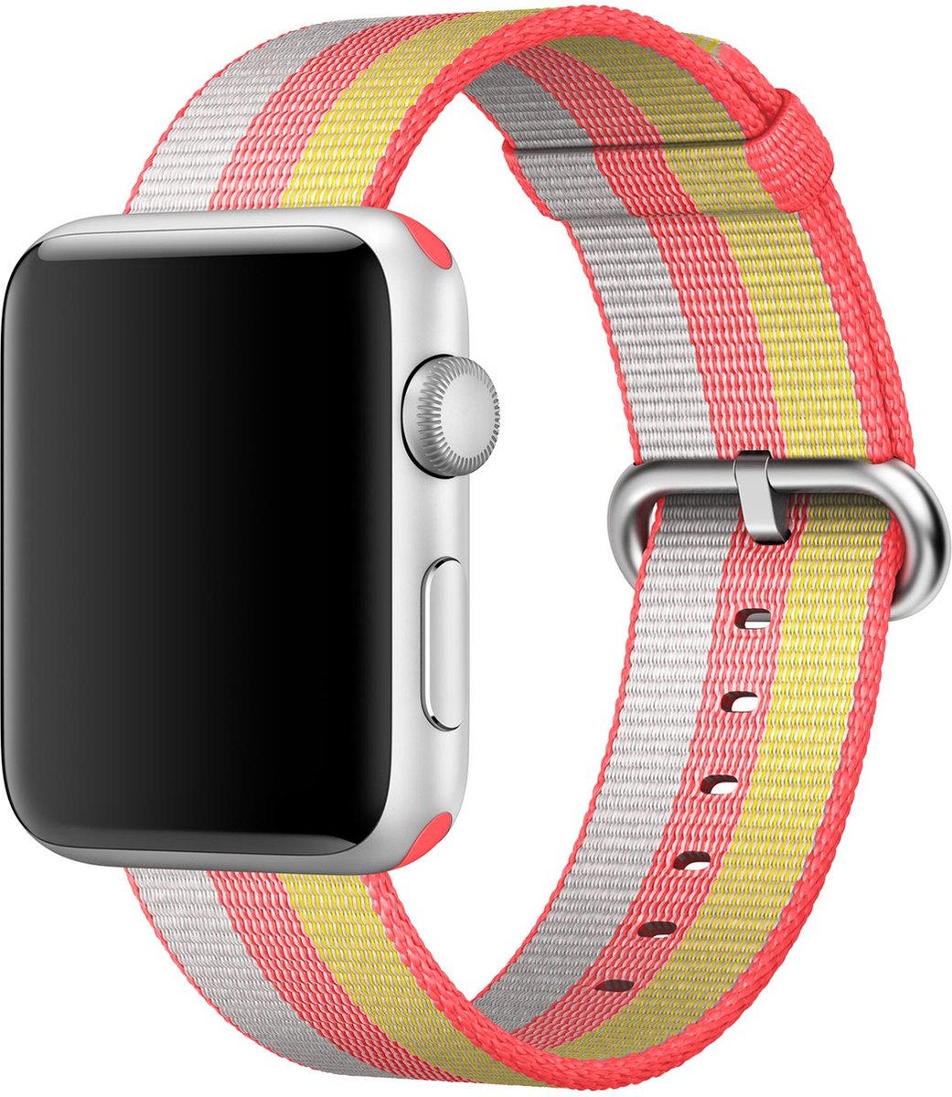Origineel Apple Geweven Nylon Apple Watch 45MM / 44MM / 42MM Bandje Rood