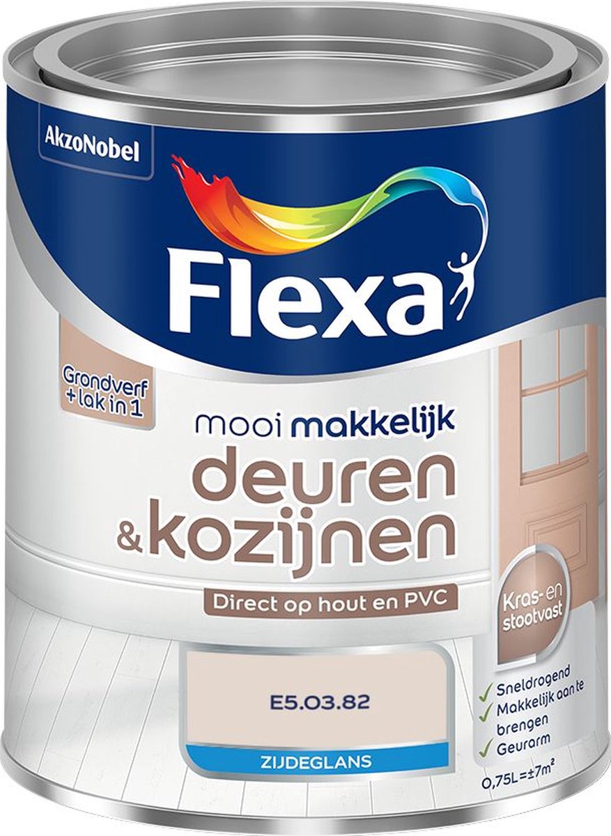 Flexa - Mooi Makkelijk Deuren & Kozijnen Zijdeglans - E5.03.82 - Mengverf - 0.75 L