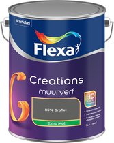 Flexa - Creations Muurverf Extra Mat - 85% Grafiet - Mengverf - 5 L