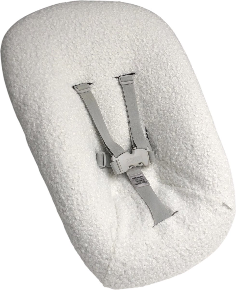 #16 Newborn hoes, Japandi Teddy ecru boucle, Stokke Tripp Trapp. Ook geschikt voor Kidsmill Up.