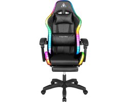 Krüger&Matz KM0790BLED - GX-150 game stoel met LED verlichting - gaming chair - gamingstoel - RGB - zwart