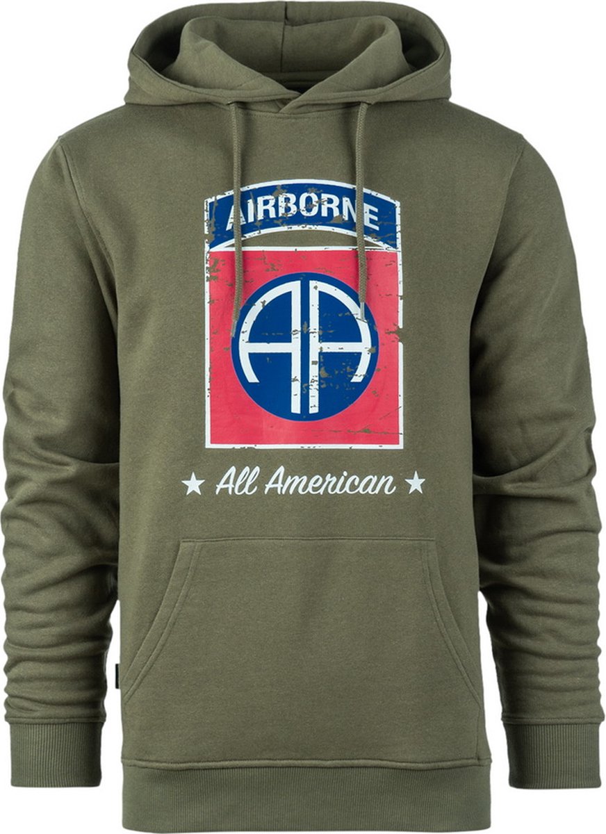 Hoodie 82nd Airborne Division XXL Groen