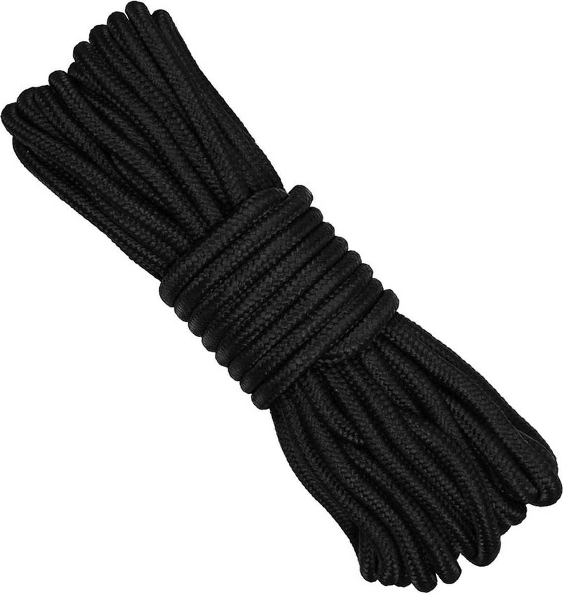 Fosco parachute-koord - 9mm - Zwart