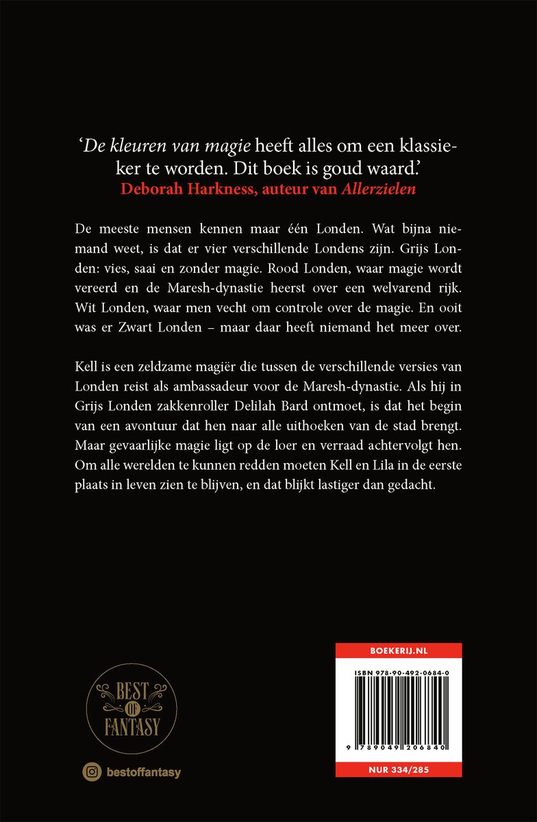 De kleuren van magie - back cover