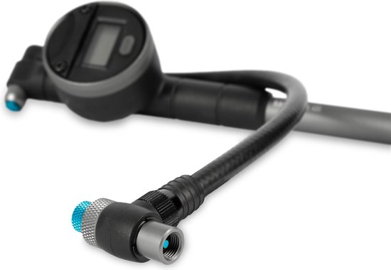 Acid Shock Pump Race shock 400 Digital - Schokdemperpomp - Digitale Precisiedrukmeter - Fietspomp - Pomp Fiets - Fietsaccessoires - Elektrische Fietspomp - Grijs — afbeelding 2