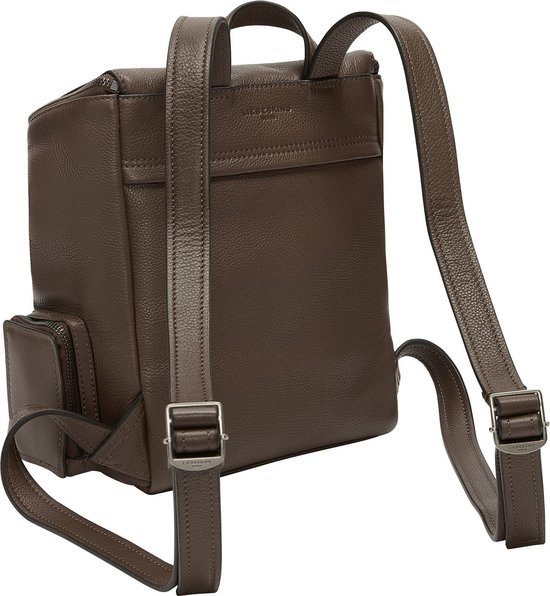 Sac à Dos Liebeskind Berlin Hera Sheep Natural - Cuir Noir - Femme - Neuf Avec Housse