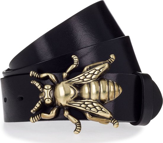 Vanzetti Cuir Ceinture 40mm Leather Belt W105 Black Noir