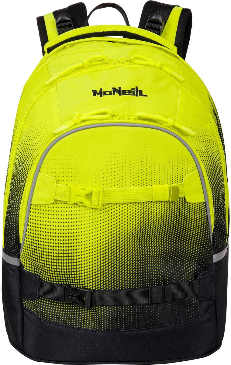 McNeill Schoolrugzak Milo School Backpack Lemon Veelkleurig