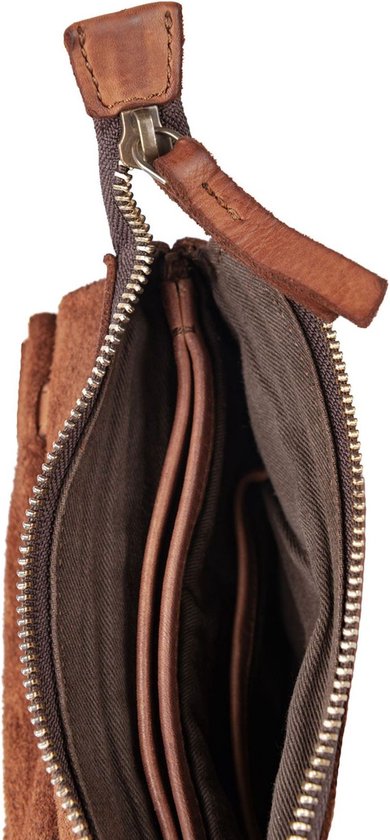 HAROLD'S Cuir Sac à épaule bandoulière Sac téléphone portable Submarine Smartphonebag Cognac Brun