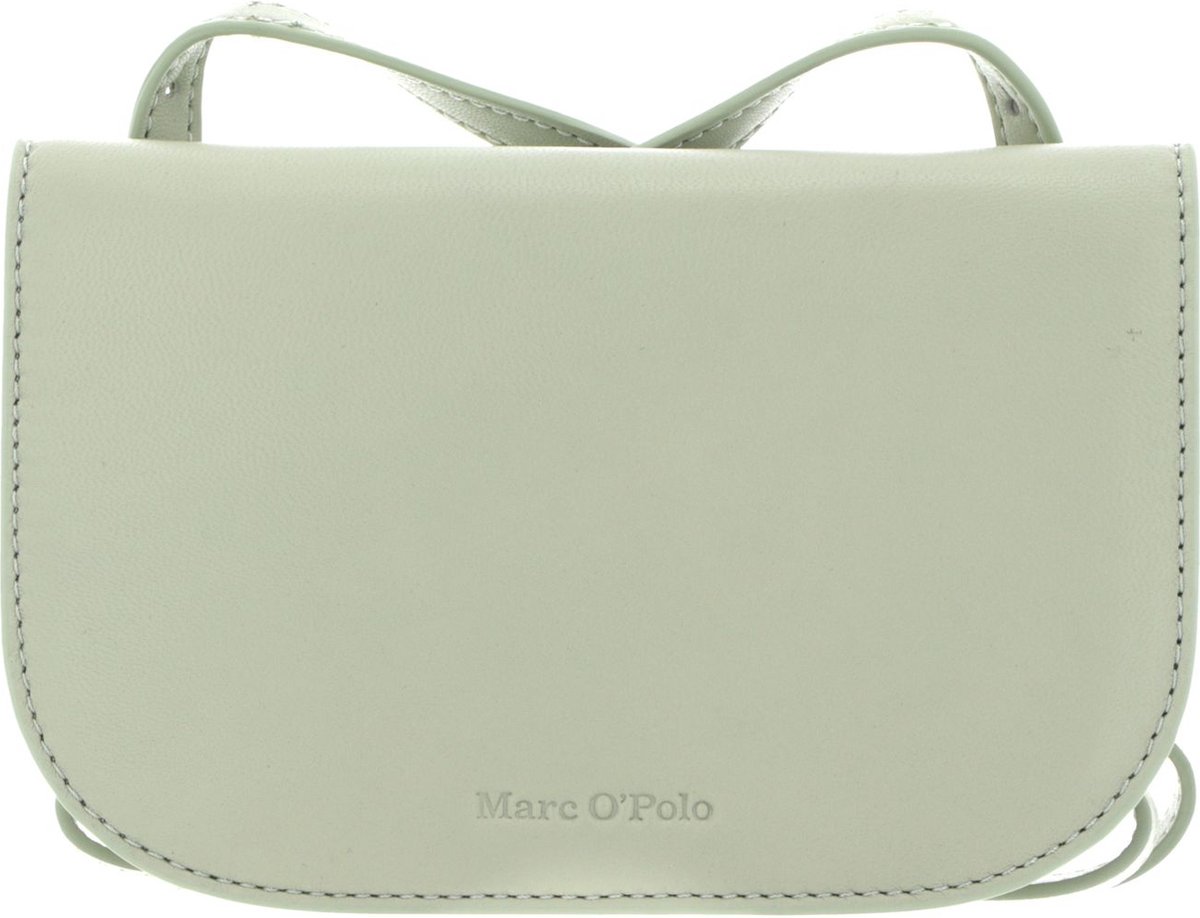 Marc O'Polo Leren Koppeling Schoudertas Franzi Pouch Washed Spearmint Groene