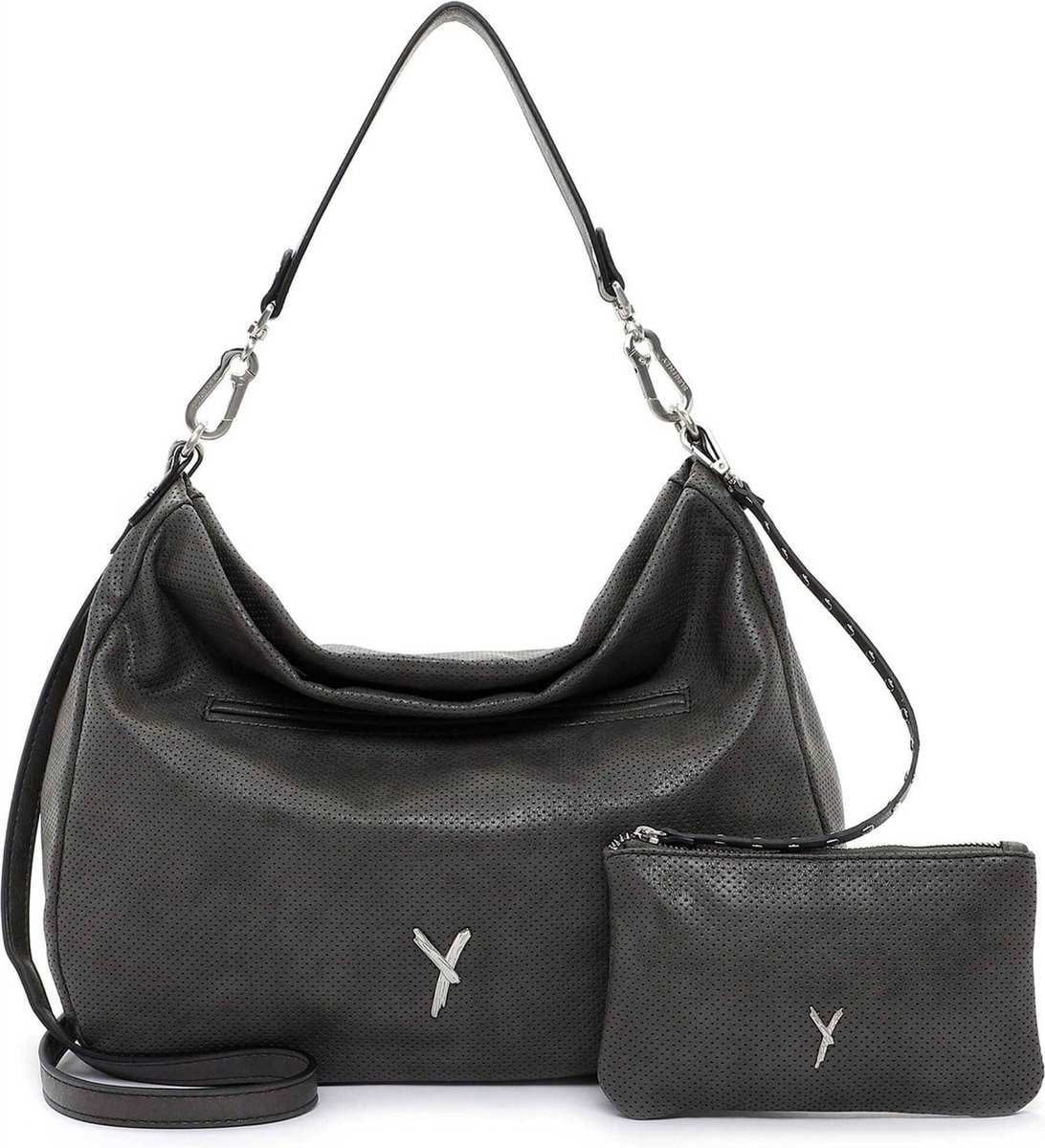 SURI FREY Schoudertas Handtas Laley Hobo Bag Darkgrey Donkergrijs