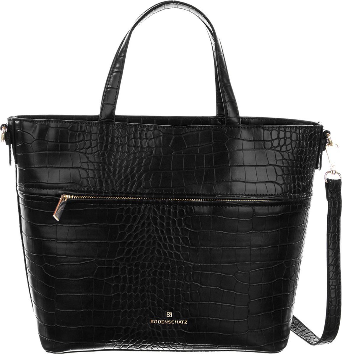 Bodenschatz Schoudertas Handtas Shopper Bag Black Zwart