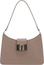 FURLA Leren Schoudertas 1927 Soft Shoulder Bag Greige Taupe