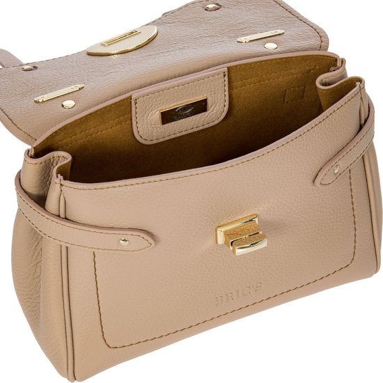 BRIC'S Leren Schoudertas Handtas Gondola Ninfea Bag Cameo Oud roze