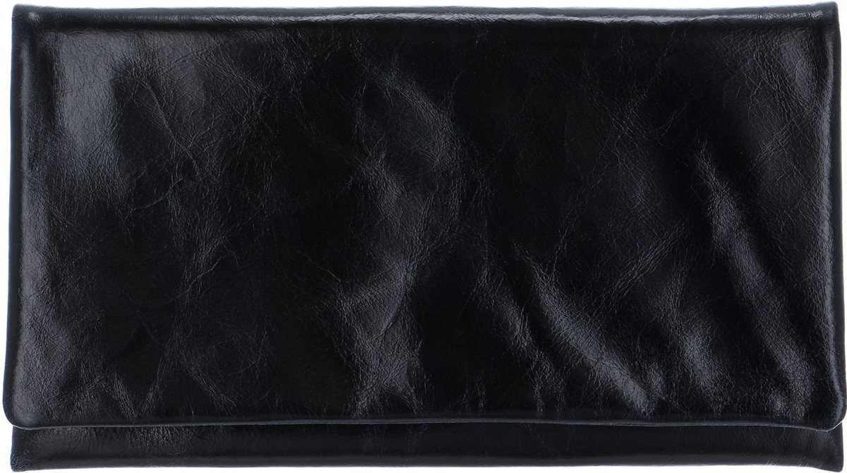 abro Leren Koppeling Avondtas Leather Athene Clutch Bag Navy Blauw