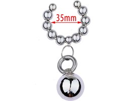 Eikelring met gewicht - Ejaculatie uitstellen - Cockring - RVS - Verschillende maten - BDSM