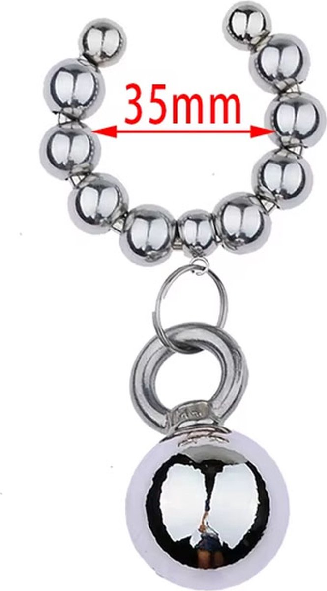 Goedkoopste Eikelring met gewicht - Ejaculatie uitstellen - Cockring - RVS - Verschillende maten - BDSM