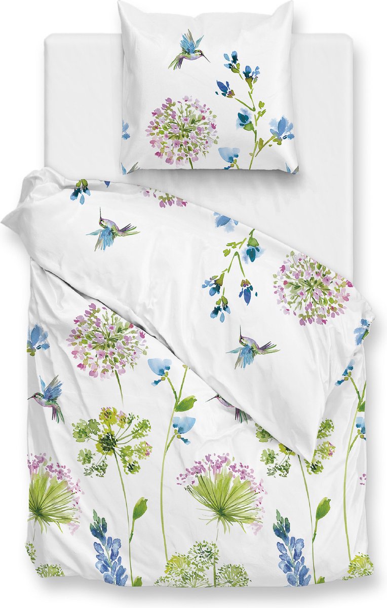 Zohome Kolie Dekbedovertrek - 100% Katoen-Satijn - 140x220 - Wit