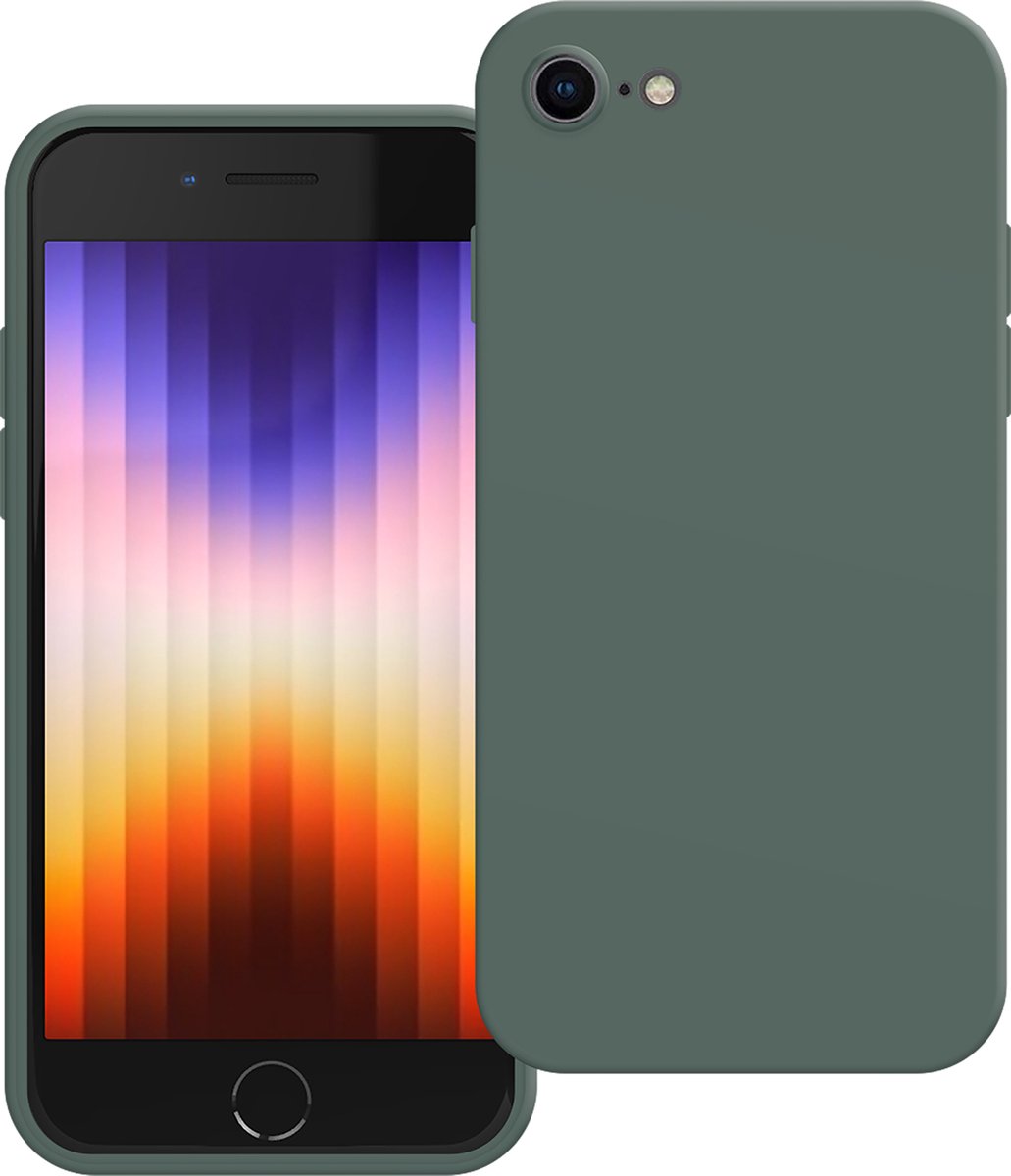 Cazy hoesje geschikt voor iPhone SE (2022) Hoesje - Color Backcover - Groen