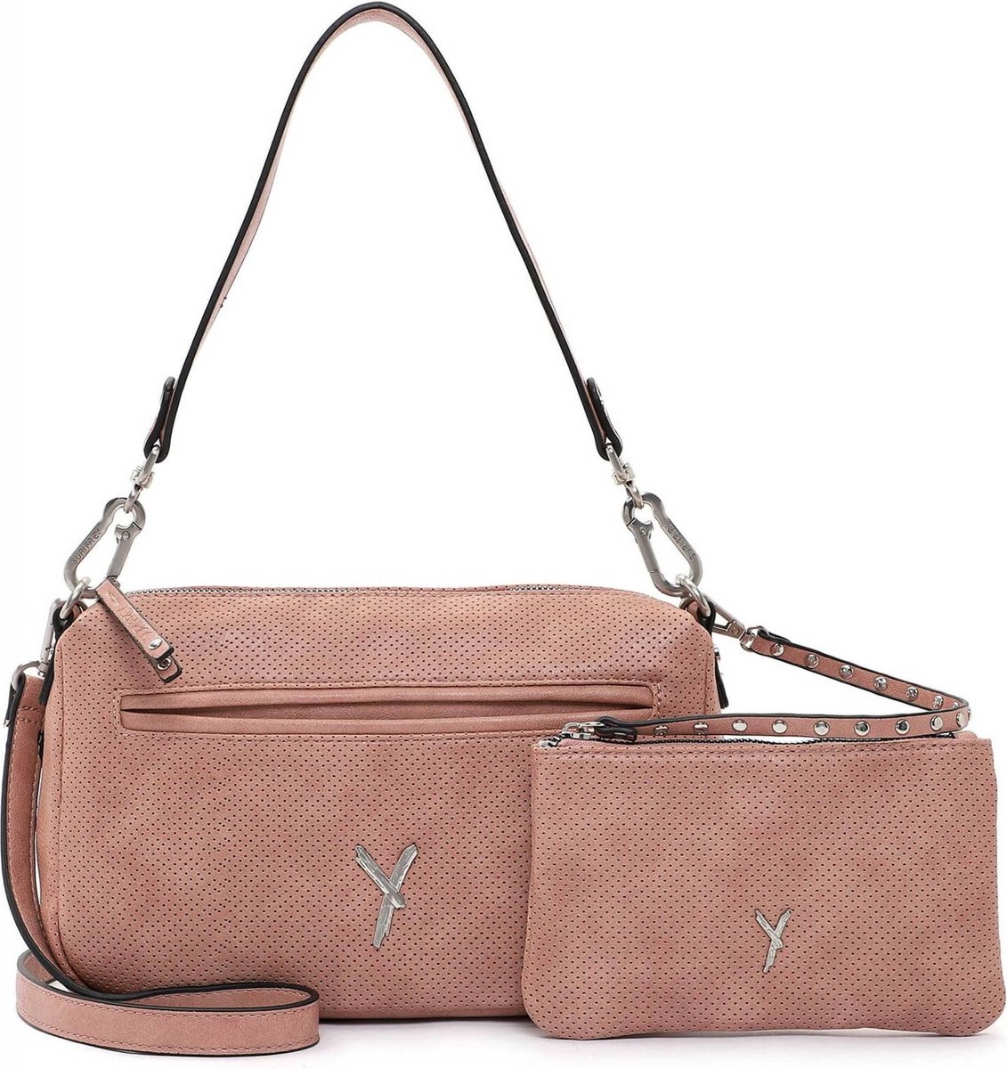 SURI FREY Schoudertas Handtas Laley Crossover Bag Oldrose Oud roze
