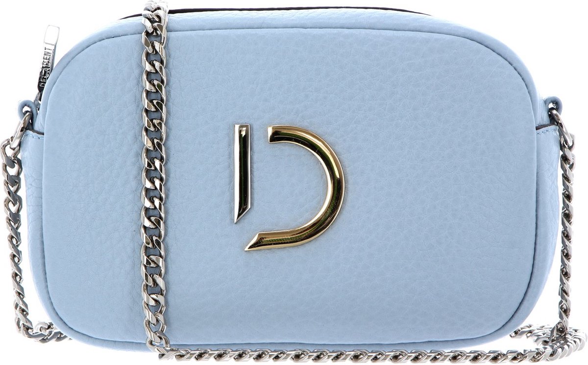 DECADENT Leren Schoudertas Avondtas Michelle Tiny Bag Ice blue Blauw