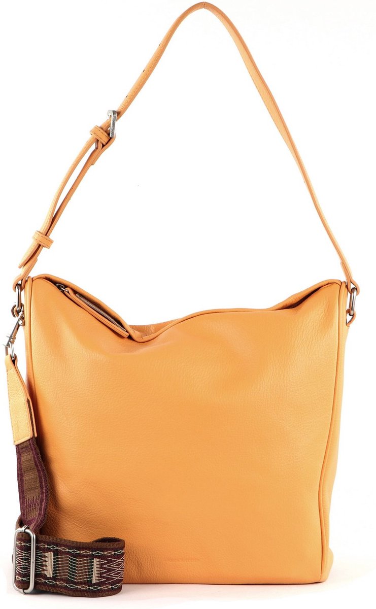FREDsBRUDER Leren Schoudertas Shopper Matu Hobo Melon Abrikoos