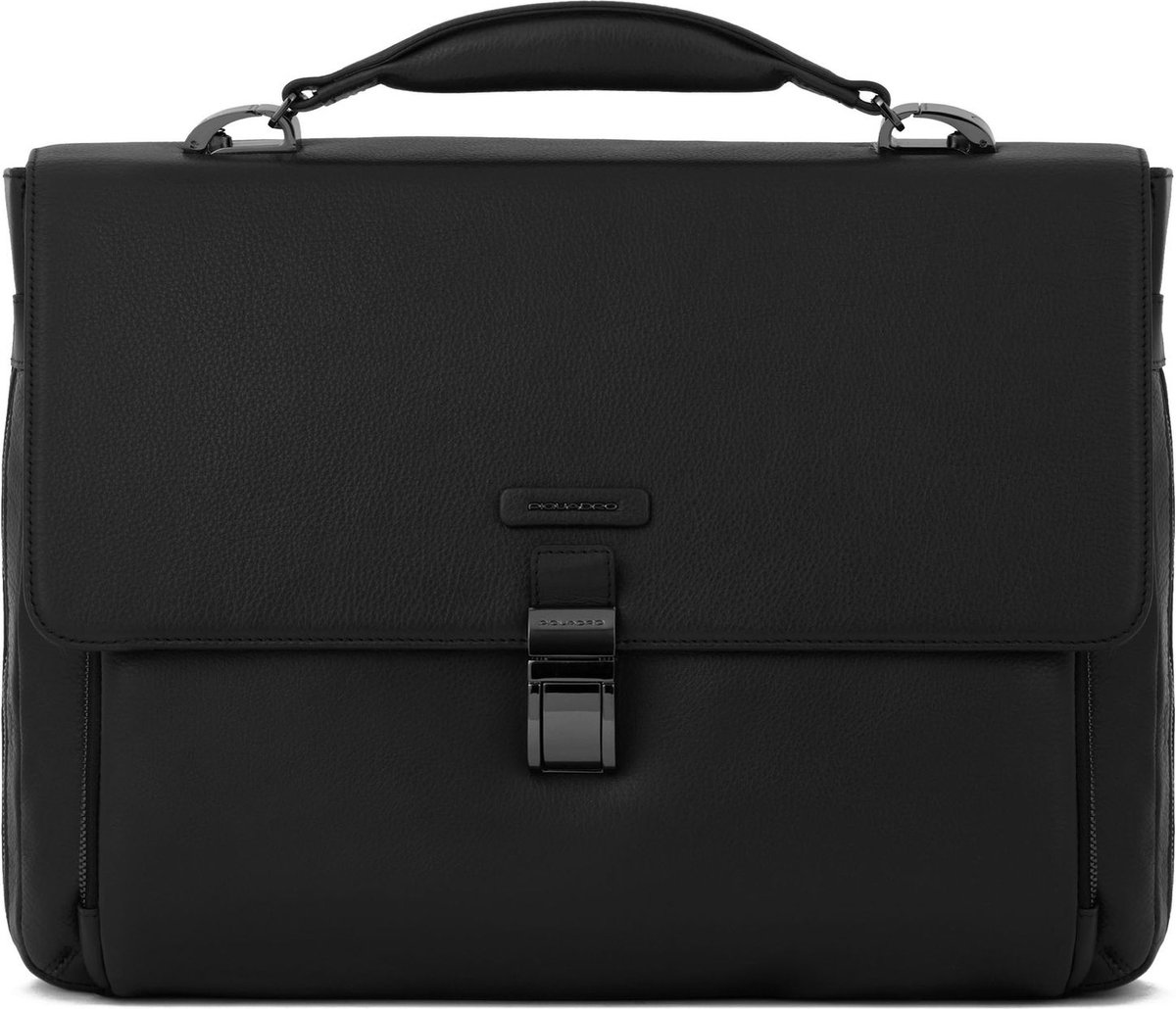 PIQUADRO Laptoptas Afzonderlijke gevallen met laptopvak Modus Special Briefcase 1 Handle 15,6 Nero Zwart