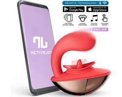 Intoyou - Rondy - Likkende Clitoris Vibrator - Met App Control - Rood