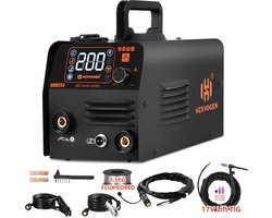 Hzxvogen - Lasmachine - Elektrische lasmachine - 3 in1 MIG/TIG/MMA - Niet-gas voor gasloos ijzersolderen - Halfautomatische lasmachine - Inverter Welder Synergy Tool