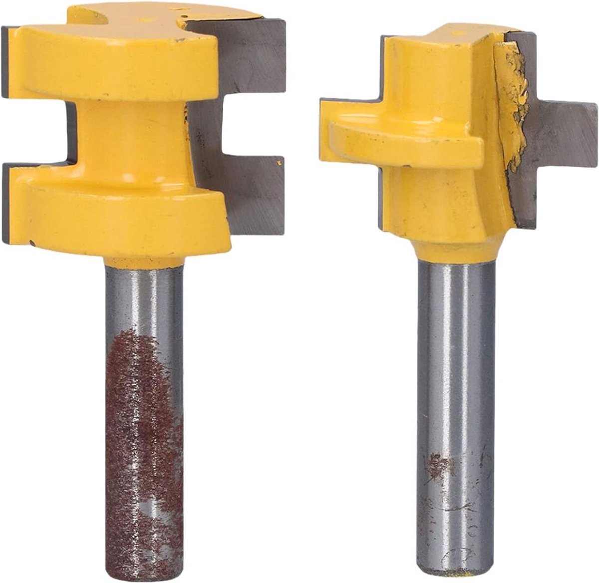 2 stks 8mm Schacht Groef Freesbit Tong Groef Cutter Houtbewerking