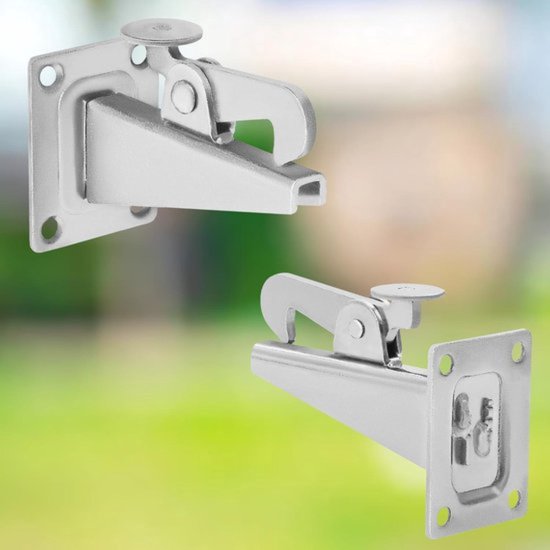 1 set of door latches door lock rods 2540/14 mm silver satz