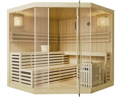 Binnensauna Espoo200 Premium - Finse saunacabine - 200x200x200 cm