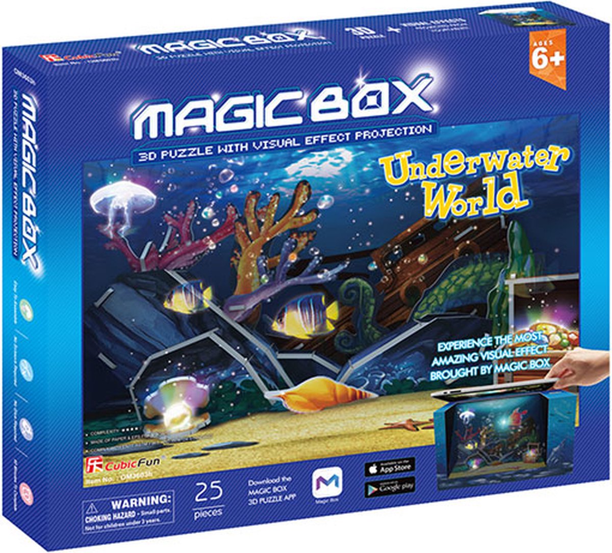 Cubic Fun 3D puzzel  Magic Box  Underwater World Schwierigkeit 46  28 stukjes