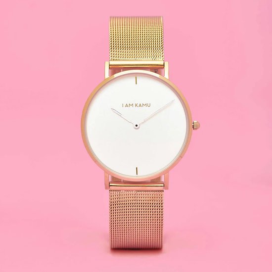IAMKAMU - Serena - Montre - Or - Wit - Acier Inoxydable