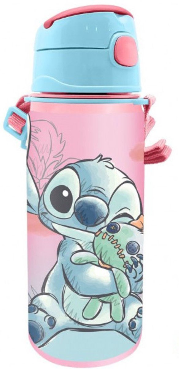Disney Stitch Drinkbeker Afsluitbare Aluminium Drinkfles 600 ml