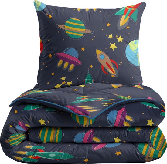Dekbed, 140 x 200 cm, voor kinderen, 4 seizoenen, licht dekbed, bedrukt