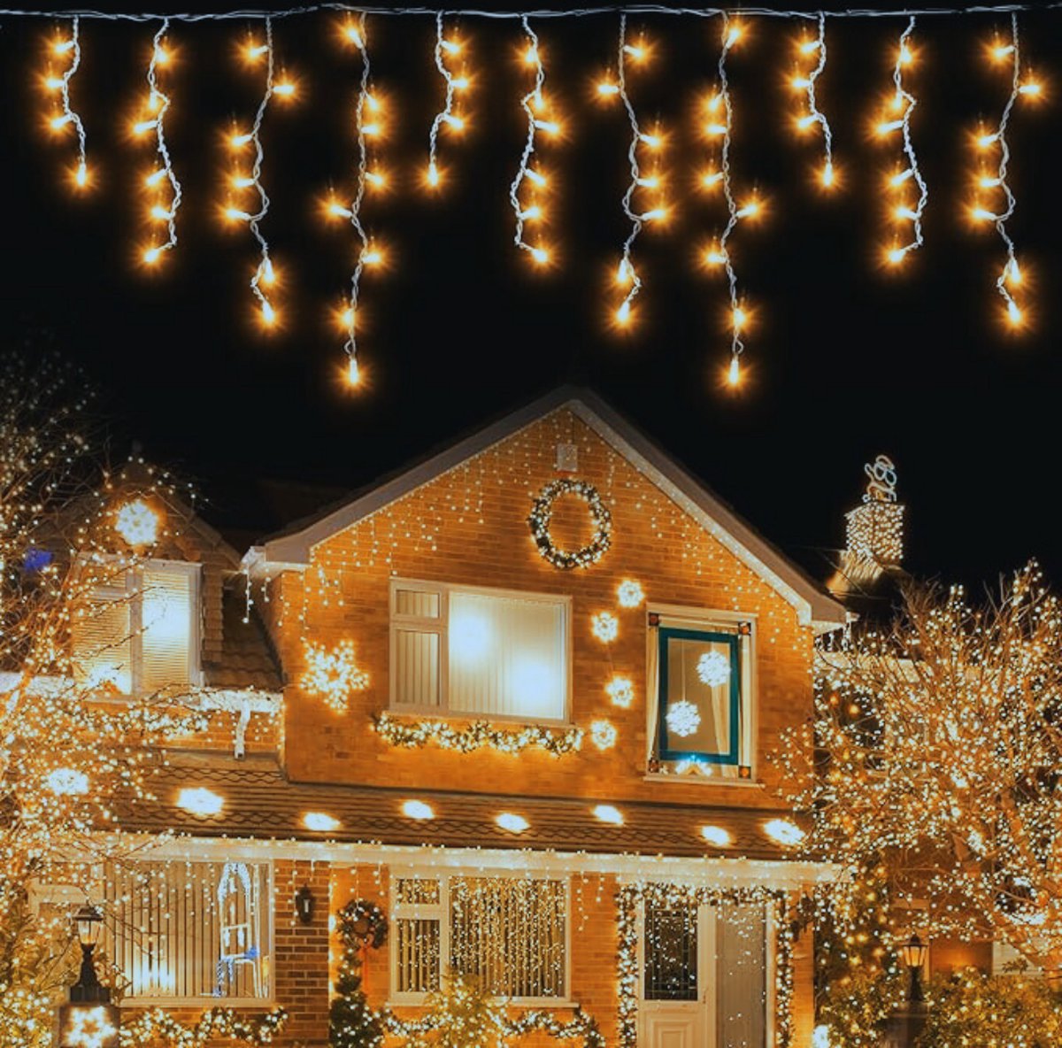 15m LED Lichtslingers Met 600 LEDs En Timer – 8 Verlichte Modi Voor Binnen & Buiten – Perfect Voor Feesten - Huwelijken - Balkon - Tuin & Kerstdecoratie