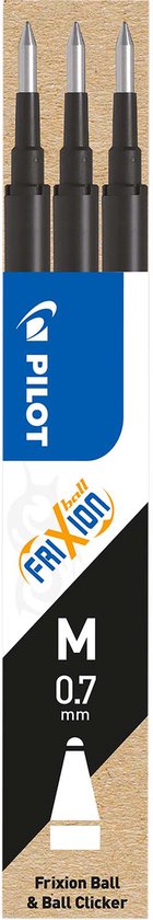 Recharges Pilot - Frixion Ball et Frixion Click - Noir - 3 pièces