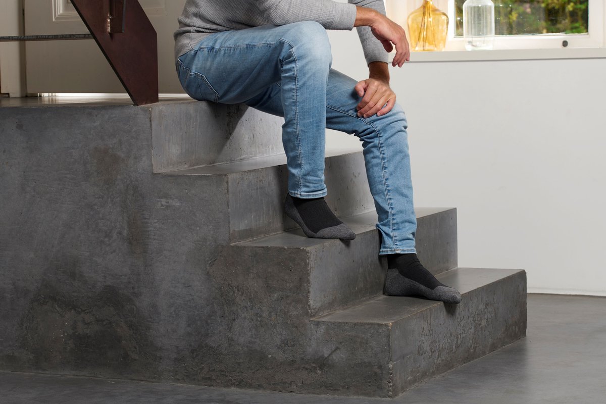 Skafit zilversokken met merinowol maat M (38-40) – zwart – warme sokken – antibacterieel – naadloos - ademend - koude voeten – wintertenen - Raynaud — cadeau in Cadeau-ideeën - foto 3