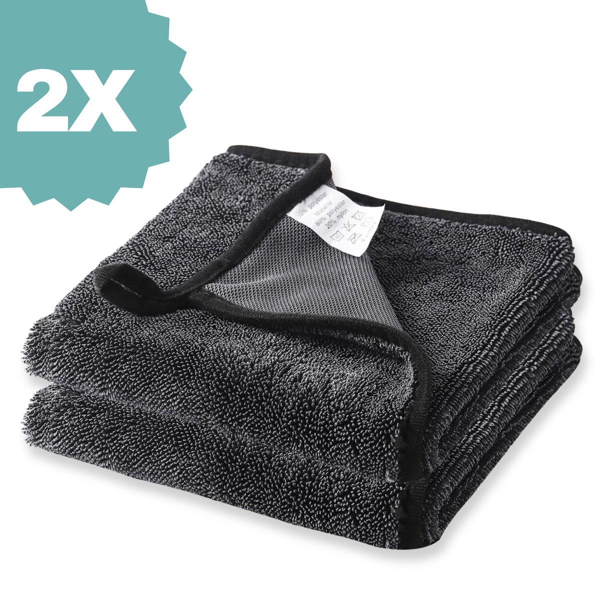 Goedkoopste Jooba - Droogdoek Badkamer - Droogdoek Auto – Introductie prijs - 2 Stuks - Microvezeldoek - Fastdry droogdoek badkamer - 60x40 cm - Absorbeert 600ML