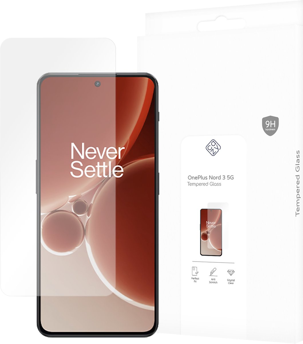 Cazy screenprotector geschikt voor OnePlus Nord 3 (5G) - Screenprotector Gehard Glas