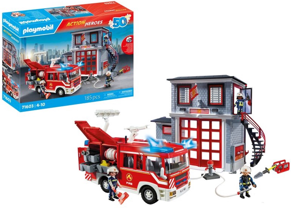 PLAYMOBIL Action Heroes 50YR Brandweer megaset  71603