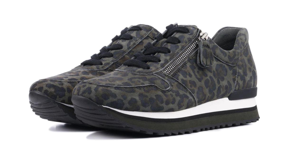Gabor Vrouwen Suède Panterprint Lage sneakers / Damesschoenen 36.448  leopard - Groen... | bol.com
